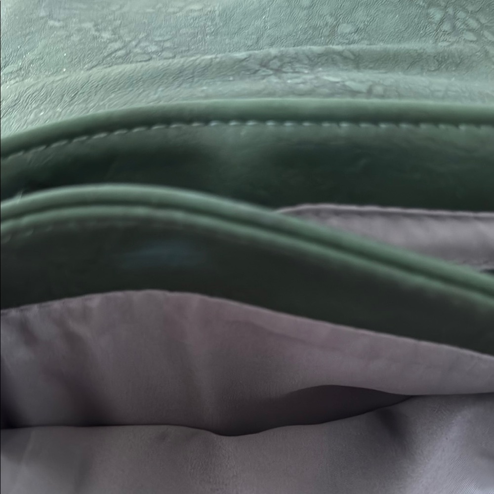 Green Leather Crossbody Bag - Picture 8 of 8